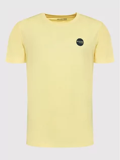 Koszulki męskie - Selected Homme T-Shirt Marcel 16084812 Żółty Regular Fit - grafika 1