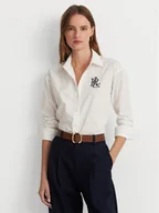 Koszule damskie - Lauren Ralph Lauren Koszula 200932538001 Biały Straight Fit - miniaturka - grafika 1