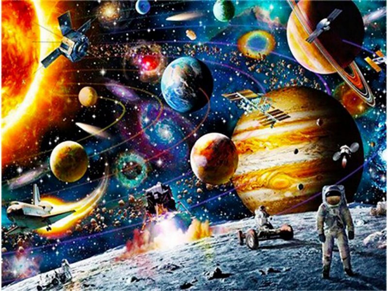 ZESTAW HAFT DIAMENTOWY, OBRAZ, MOZAIKA