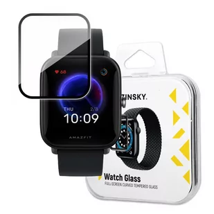 Szkło Hybrydowe do Xiaomi Amazfit Bip U czarny - Smartband - miniaturka - grafika 1
