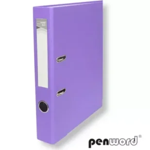 Penword Segregator A4 z okuciem 5 cm fioletowy - Segregatory - miniaturka - grafika 1