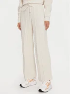 Spodnie damskie - adidas Spodnie dzianinowe JN7658 Écru Regular Fit - miniaturka - grafika 1