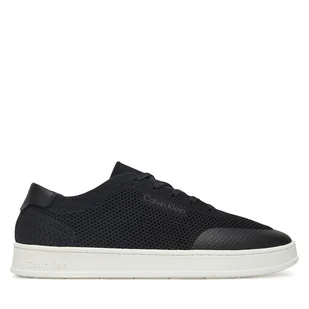 Sneakersy Calvin Klein Low Top Lace Up Knit HM0HM01726 Czarny - Sneakersy męskie - miniaturka - grafika 1