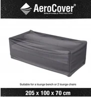 Pokrowce na meble ogrodowe - Pokrowiec Ogrodowy/Aerocover  205 X 110 X 70 Cm Szary - miniaturka - grafika 1