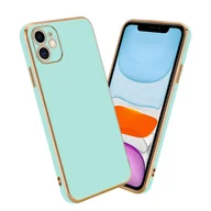 Etui i futerały do telefonów - Etui ochronne Cadorabo do Apple iPhone 11 w kolorze zielonym Etui na telefon komórkowy Etui silikonowe TPU chroniące aparat fotograficzny - miniaturka - grafika 1