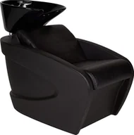 Myjki fryzjerskie - Profesjonalna Myjnia Fryzjerska Ayala Vanity Umywalka: Czarna, Przeszycie: Nie - miniaturka - grafika 1