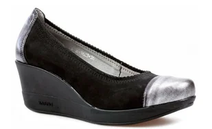 Czółenka KARINO 1623/115-P czarno srebrne - Karino - Czółenka - miniaturka - grafika 1