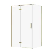 Kabiny prysznicowe - Kabina prysznicowa Cersanit Jota 120x90x195 prostokątna złoty transparentne S160-030 - miniaturka - grafika 1