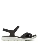 Sandały damskie - ECCO Sandały Cruise II 82188302001 Czarny - miniaturka - grafika 1