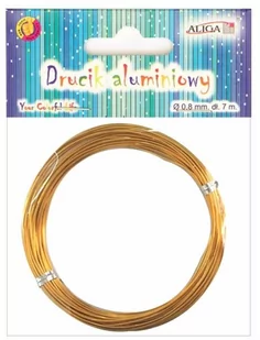 Drucik Aluminiowy Złoty Da-3657, Aliga - Dekoratorstwo - miniaturka - grafika 1