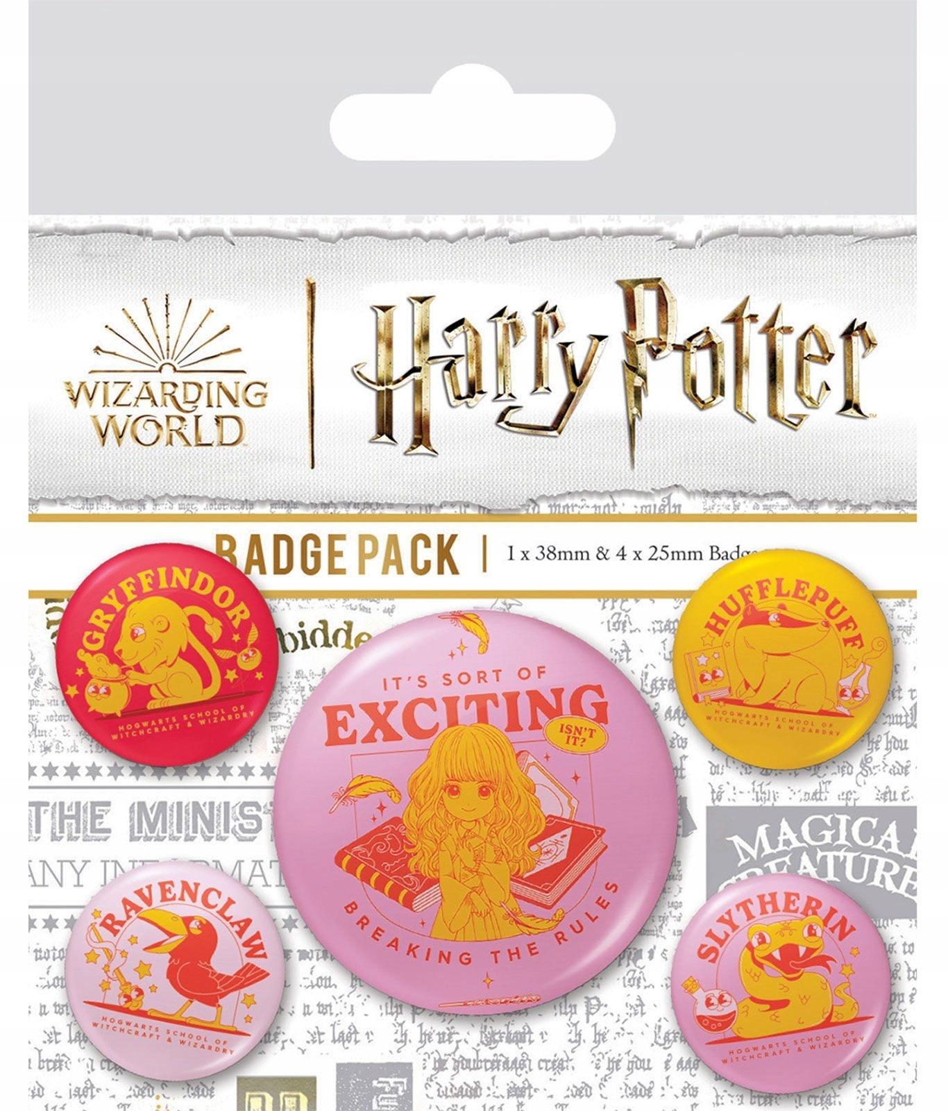 Harry Potter przypinki na plecaka przypinka zestaw
