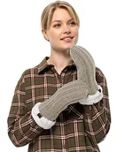 Rękawiczki - Jack Wolfskin HIGHLOFT Knit MittenW rękawiczki damskie, Dusty Grey, S, Dusty Grey, S - miniaturka - grafika 1