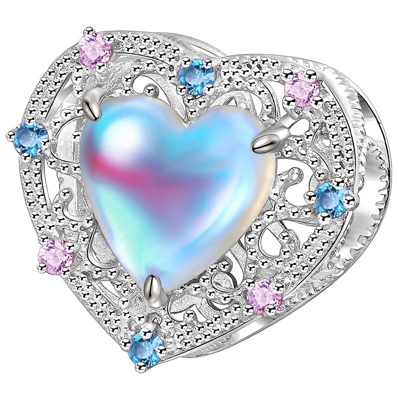 Charms Zawieszka Charms Opalizujące Serce Srebro 925 Charmsy Trusky