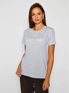 Koszulki i topy damskie - Calvin Klein T-Shirt Core Logo K20K202142 Szary Regular Fit - grafika 1