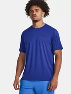 Koszulki sportowe męskie - Under Armour Koszulka sportowa w kolorze niebieskim - miniaturka - grafika 1