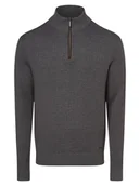 Swetry męskie - Bugatti - Sweter męski, szary - miniaturka - grafika 1