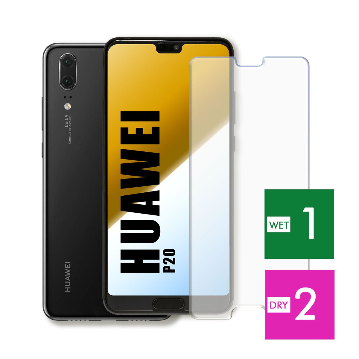 WZMOCNIONE SZKŁO DO HUAWEI P20 SZYBKA HARTOWANE 9H JAKOŚĆ