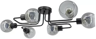 Tango lampa sufitowa 6xE27 czarna/przydymiona 3040/6 BL - Lampy sufitowe - miniaturka - grafika 1