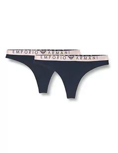 Emporio Armani Stringi damskie, 2 sztuki, morski, XS - Majtki damskie - miniaturka - grafika 1