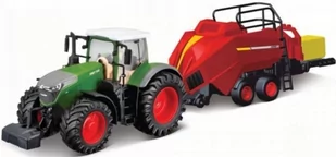 Bburago Traktor Fendt 1050 Vario zgrabiarka metal - Samochody i pojazdy dla dzieci - miniaturka - grafika 1