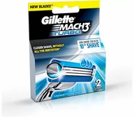 Maszynki do golenia i wkłady - Gillette Mach 3 Turbo wkłady do maszynki 2 sztuki - miniaturka - grafika 1