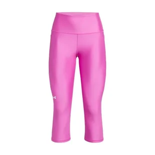Under Armour Damskie legginsy HeatGear Armour, wysokie, antypoślizgowe, z kieszeniami, Capri - Legginsy - miniaturka - grafika 1