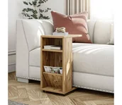 Ławy i stoliki kawowe - Stolik FILINTA 63x40 cm brązowy - miniaturka - grafika 1