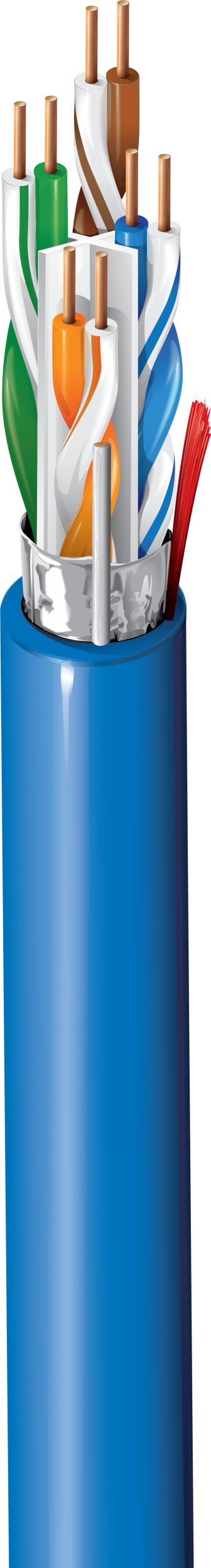 Belden Kabel sieciowy, Cat 6A, F/UTP, LSZH, Euroklasa Cca, drut, niebieski, 500 m 10GXE00C.06500