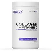 Ochrona stawów - OstroVit Supreme Pure Collagen + Vitamin C 400g - miniaturka - grafika 1