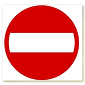 Akcesoria BHP - ZNDW-5 ZNAK DROGOWY B-2 - ZAKAZ WJAZDU 33cmx33cm - miniaturka - grafika 1