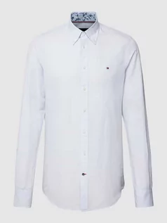 Koszule męskie - Koszula biznesowa z kołnierzykiem typu button down - grafika 1