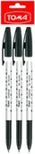 Długopisy - Długopis Superfine czarny 3 szt. - TOMA - miniaturka - grafika 1