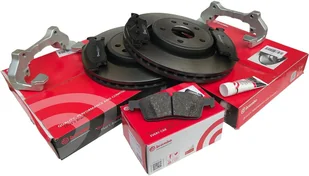 Przednie klocki tarcze BREMBO + jarzma hamulcowe 350mm Dodge Durango 3,6 V6 2011- - Tarcze hamulcowe - miniaturka - grafika 2