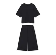 Piżamy damskie - Piżama długa day&night czarna XS/S - miniaturka - grafika 1