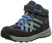 Buty dla chłopców - Regatta Unisex dziecięce Samaris V Junior wodoodporne buty turystyczne z wysokim stanem, Briar Fluro Blue, 28 EU - miniaturka - grafika 1