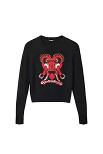 Desigual Sweter damski, czarny, L - Swetry damskie - miniaturka - grafika 1