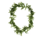 Dodatki do strojów karnawałowych - Naszyjnik hawajski: Zielone listki - miniaturka - grafika 1