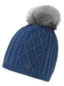 Czapki damskie - Ziener Damska czapka ILLHORN | dziergana, ciepła, pompon ze sztucznego futra, hale navy, Usex - miniaturka - grafika 1