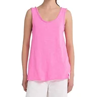 Koszulki i topy damskie - Replay Damska koszulka na ramiączkach W3794, 817 PINK Fluo, XS, 817 Pink Fluo, XS - miniaturka - grafika 1