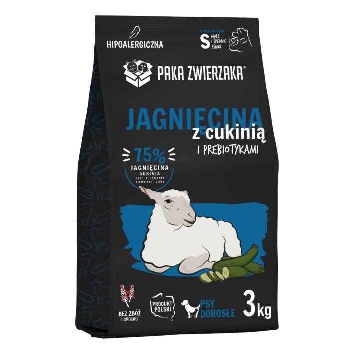PAKA ZWIERZAKA Seventh Heaven Karma sucha Jagnięcina z cukinią S 3kg -