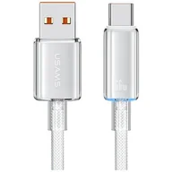 Kable USB - Kabel USB-A - USB-C USAMS Cloud Series US-SJ658 66W 1.2 m Biały - miniaturka - grafika 1