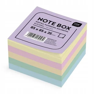 Kostka kolorowa papierowa klejona 85x85x35 Interdruk 350kartek - Etykiety samoprzylepne i bloki etykiet - miniaturka - grafika 1