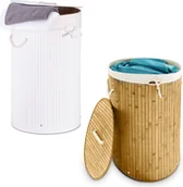 Kosze na bieliznę - relaxdays 2x kosz na pranie - miniaturka - grafika 1