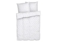 Pościel - LIVARNO home Pościel flanelowa, 220 x 200 cm (Liście/biały/jasnoszary) - miniaturka - grafika 1