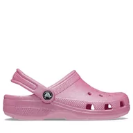 Buty dla dziewczynek - Klapki Crocs Classic Glitter Kids Clog T 206992 Różowy - miniaturka - grafika 1
