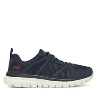 Sneakersy męskie - Sneakersy Skechers BURNS 8790117 NVRD Granatowy - miniaturka - grafika 1