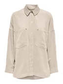 Koszule damskie - ONLY Koszula sztruksowa w kolorze kremowym - miniaturka - grafika 1