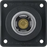 Gniazdka elektryczne - Hager Polo Integro Flow Gniazdo zasilania 12 V czarny mat mechanizm 0845712503 0845712503 - miniaturka - grafika 1