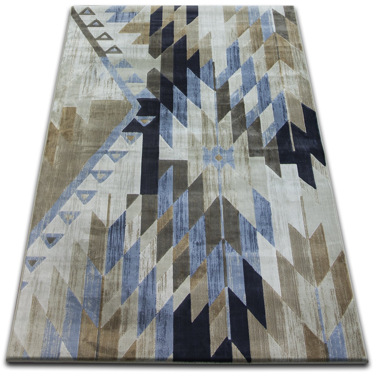 Dywan DROP JASMINE 758 L.blue/Smoke niebieski 160x220 cm