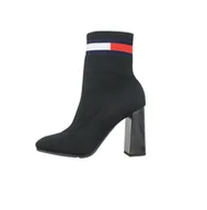 Botki damskie - Buty damskie Tommy Jeans Sock Helled Boot botki na obcasie-41 - miniaturka - grafika 1